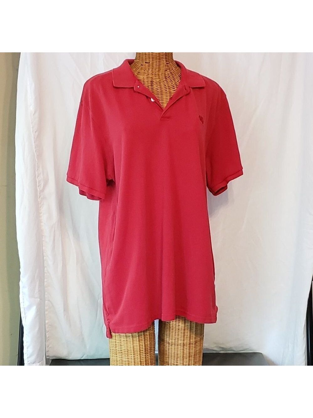Vintage Ladies IZOD Polo Shirt in Red - 1X